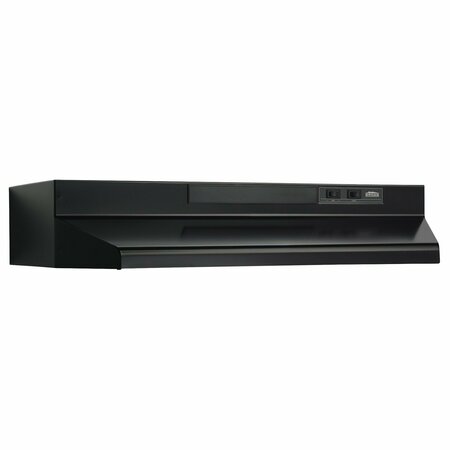 ALMO 24-Inch Black Convertible Under-Cabinet Range Hood with 230 CFM Blower F402423